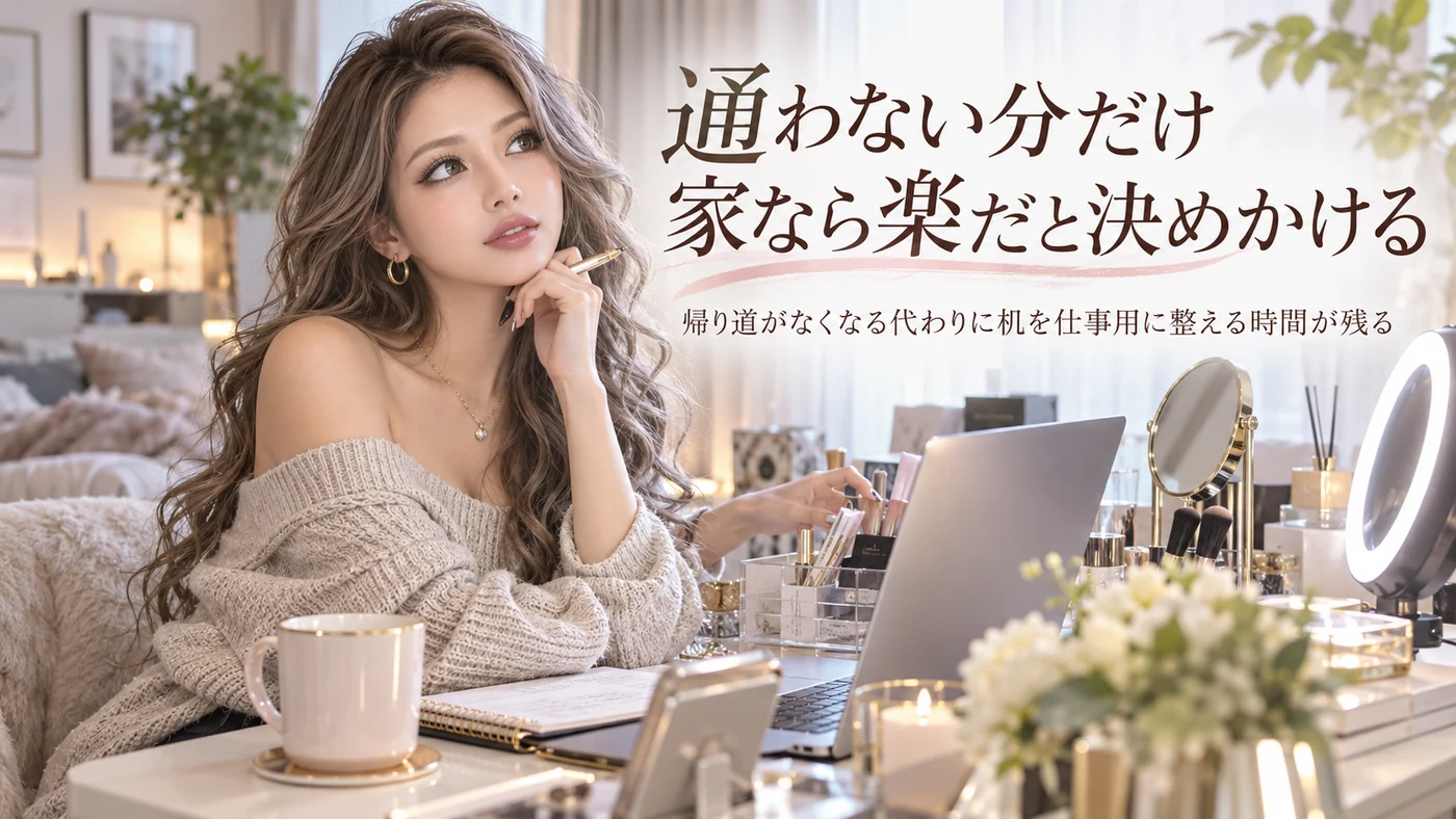 通わない分だけ家なら楽だと決めかける