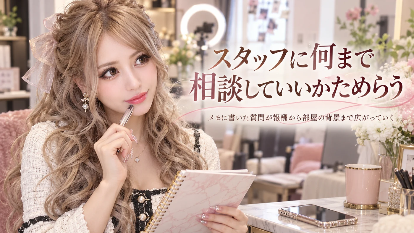 スタッフに何まで相談していいかためらう