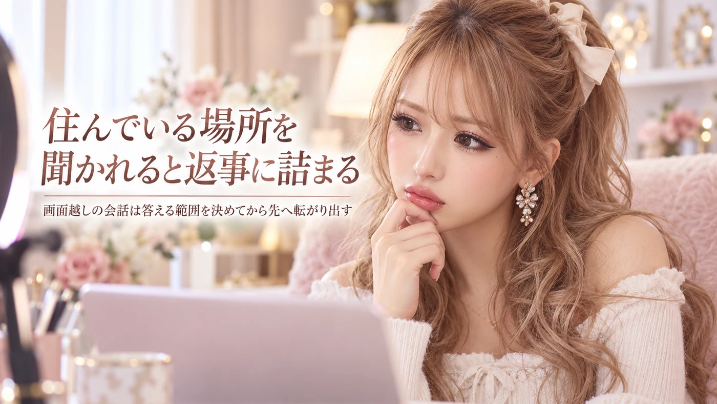 住んでいる場所を聞かれると返事に詰まる