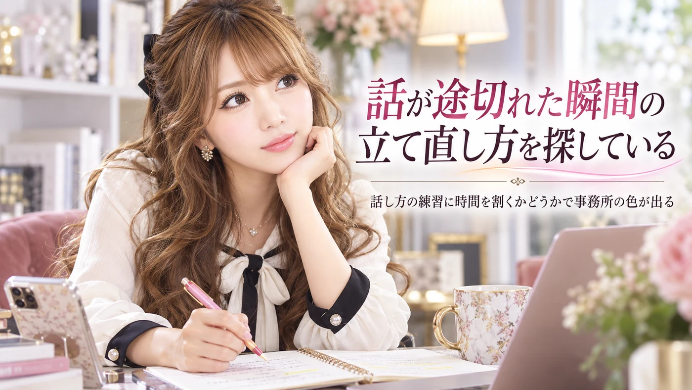 話が途切れた瞬間の立て直し方を探している