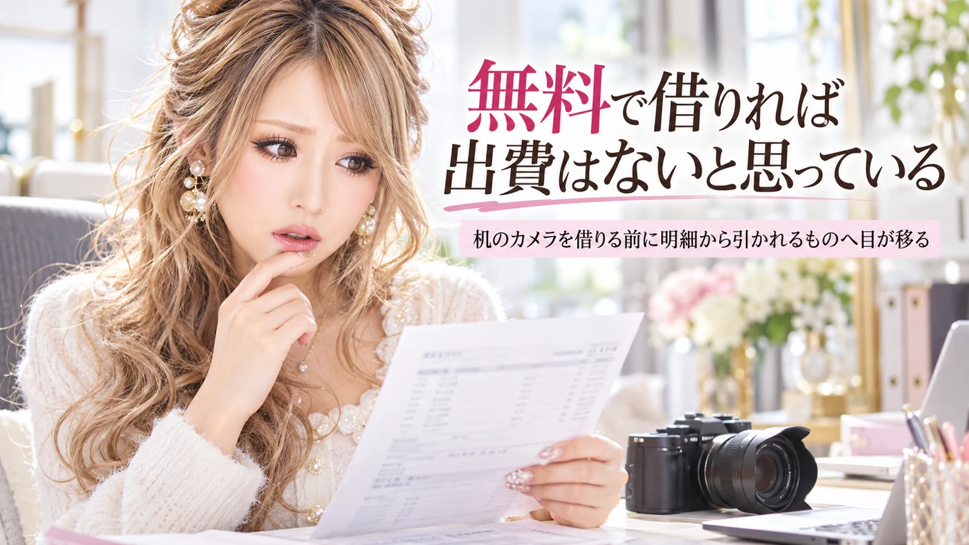 無料で借りれば出費はないと思っている