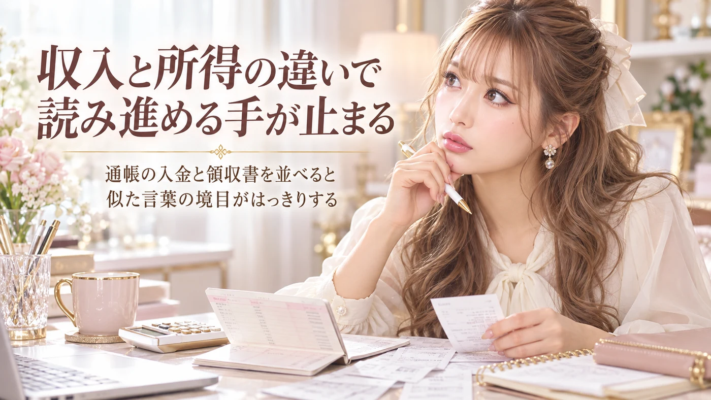 収入と所得の違いで読み進める手が止まる