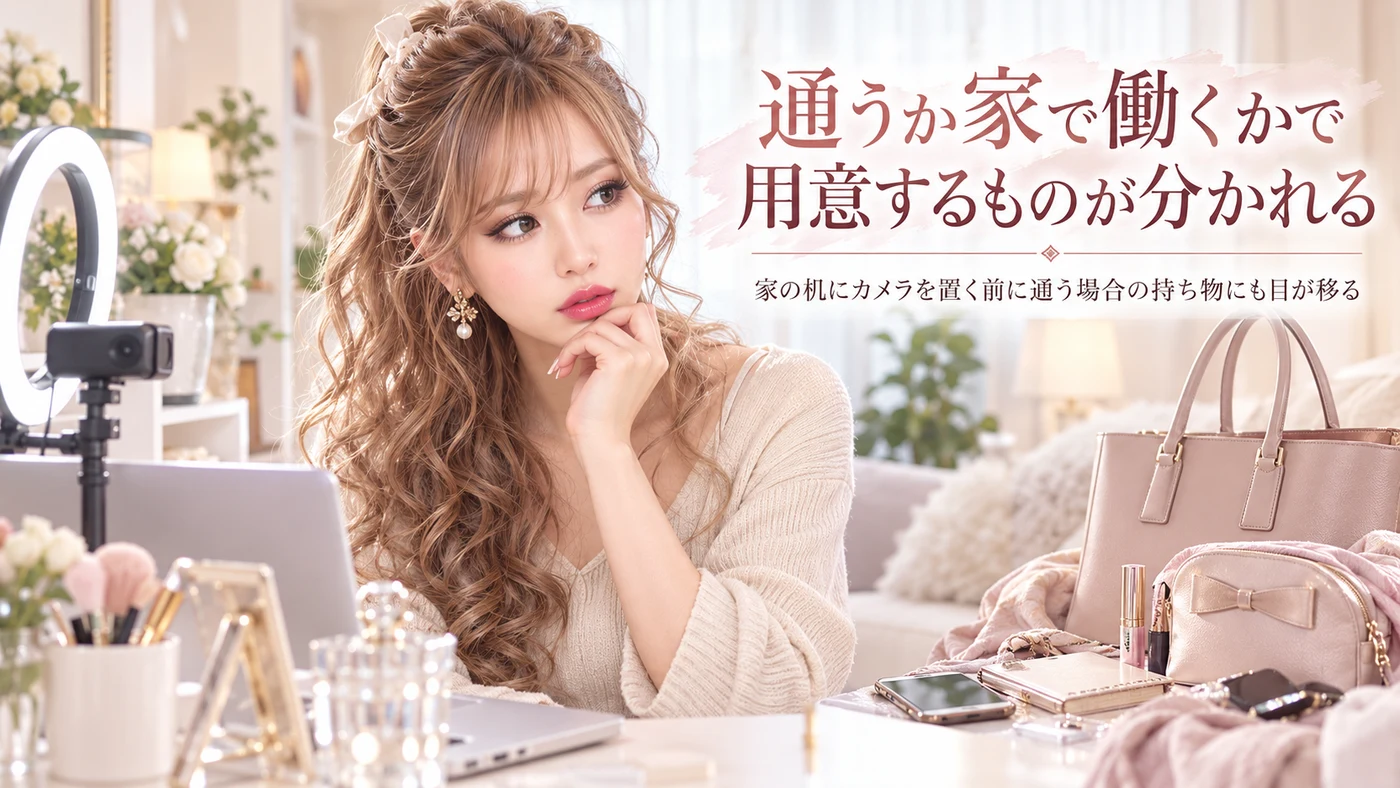 通うか家で働くかで用意するものが分かれる