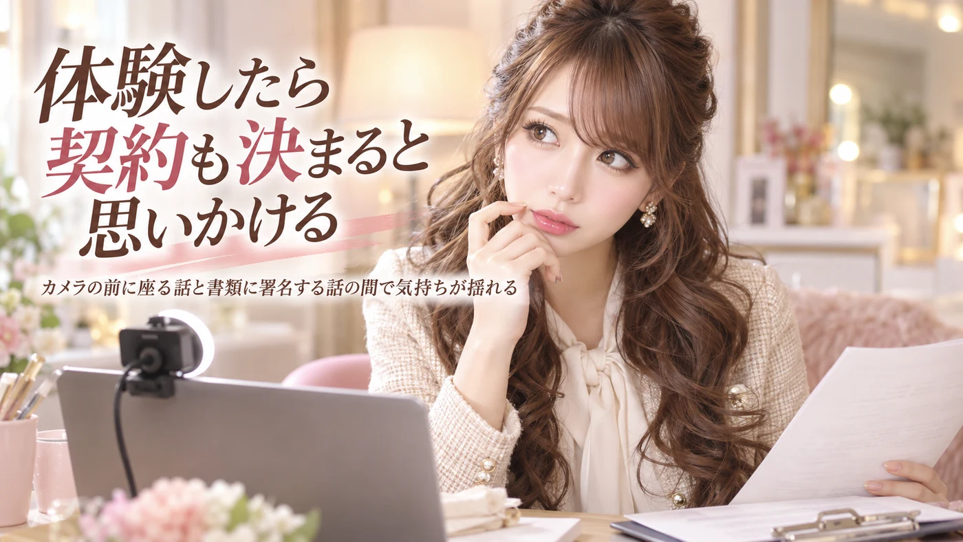体験したら契約も決まると思いかける