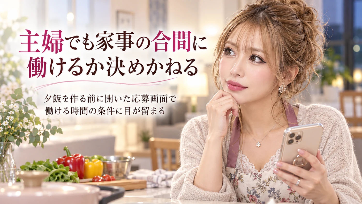主婦でも家事の合間に働けるか決めかねる