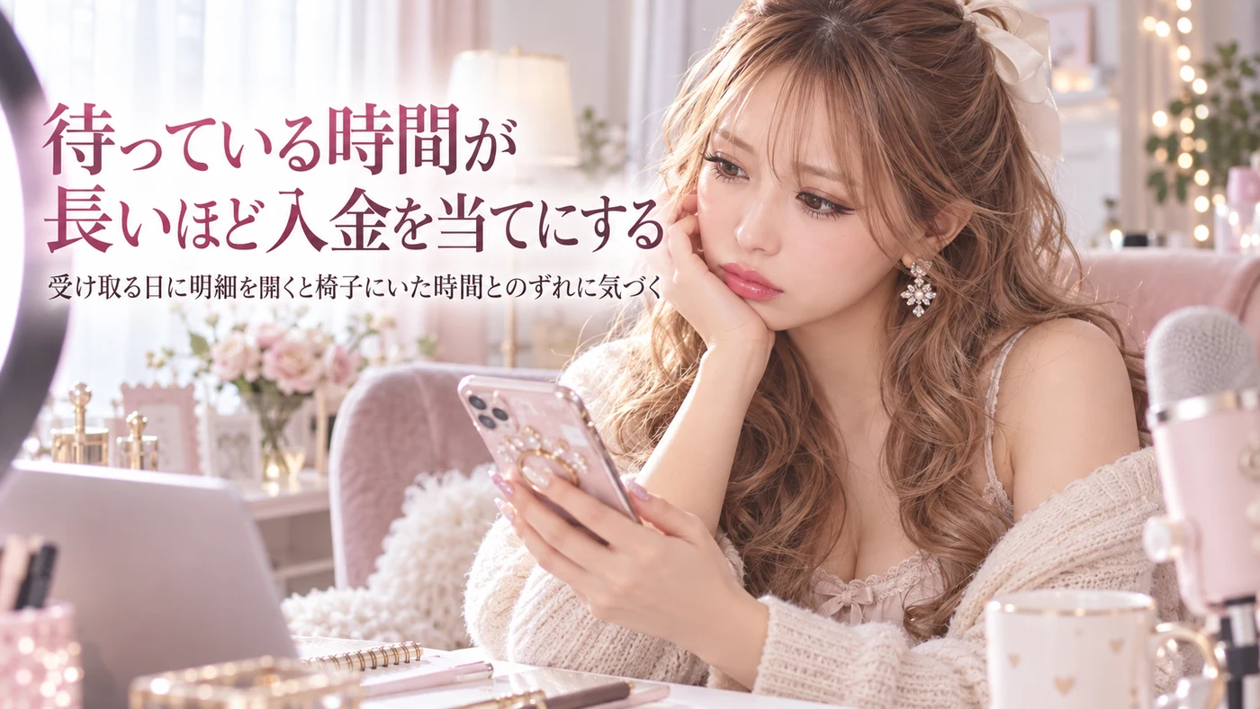 待っている時間が長いほど入金を当てにする