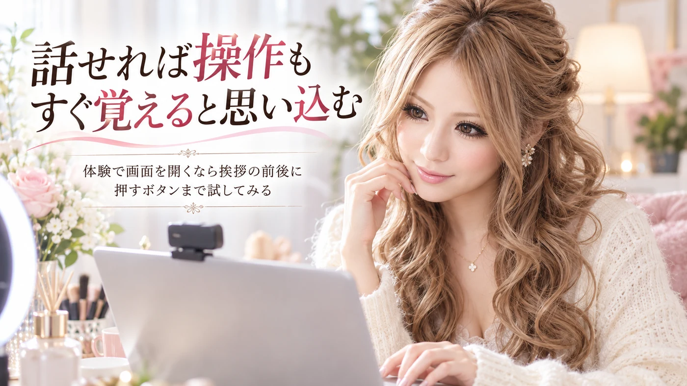 話せれば操作もすぐ覚えると思い込む