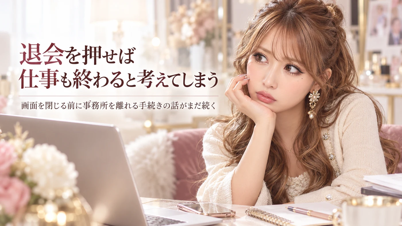 退会を押せば仕事も終わると考えてしまう