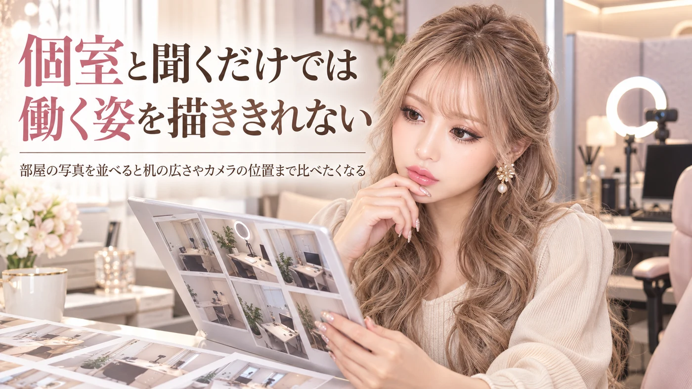 個室と聞くだけでは働く姿を描ききれない