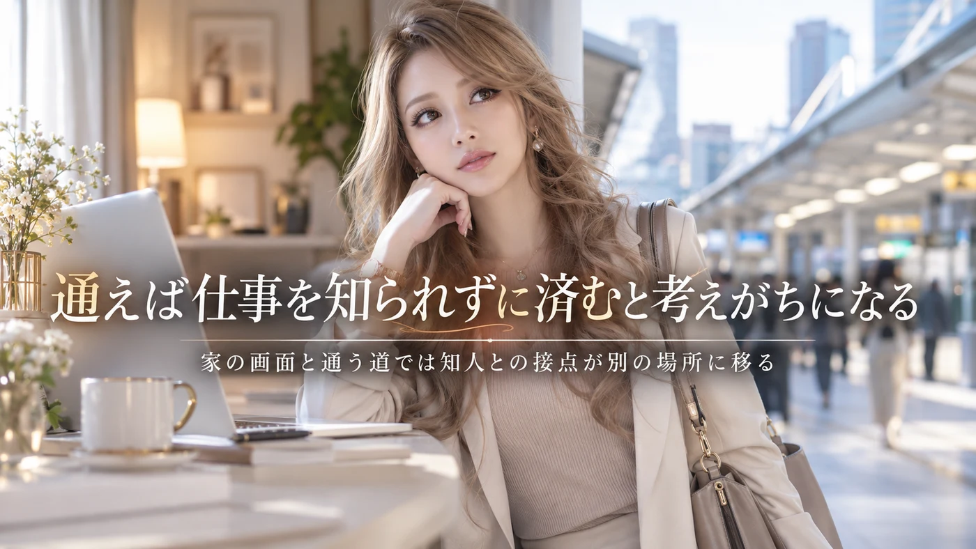 通えば仕事を知られずに済むと考えがちになる