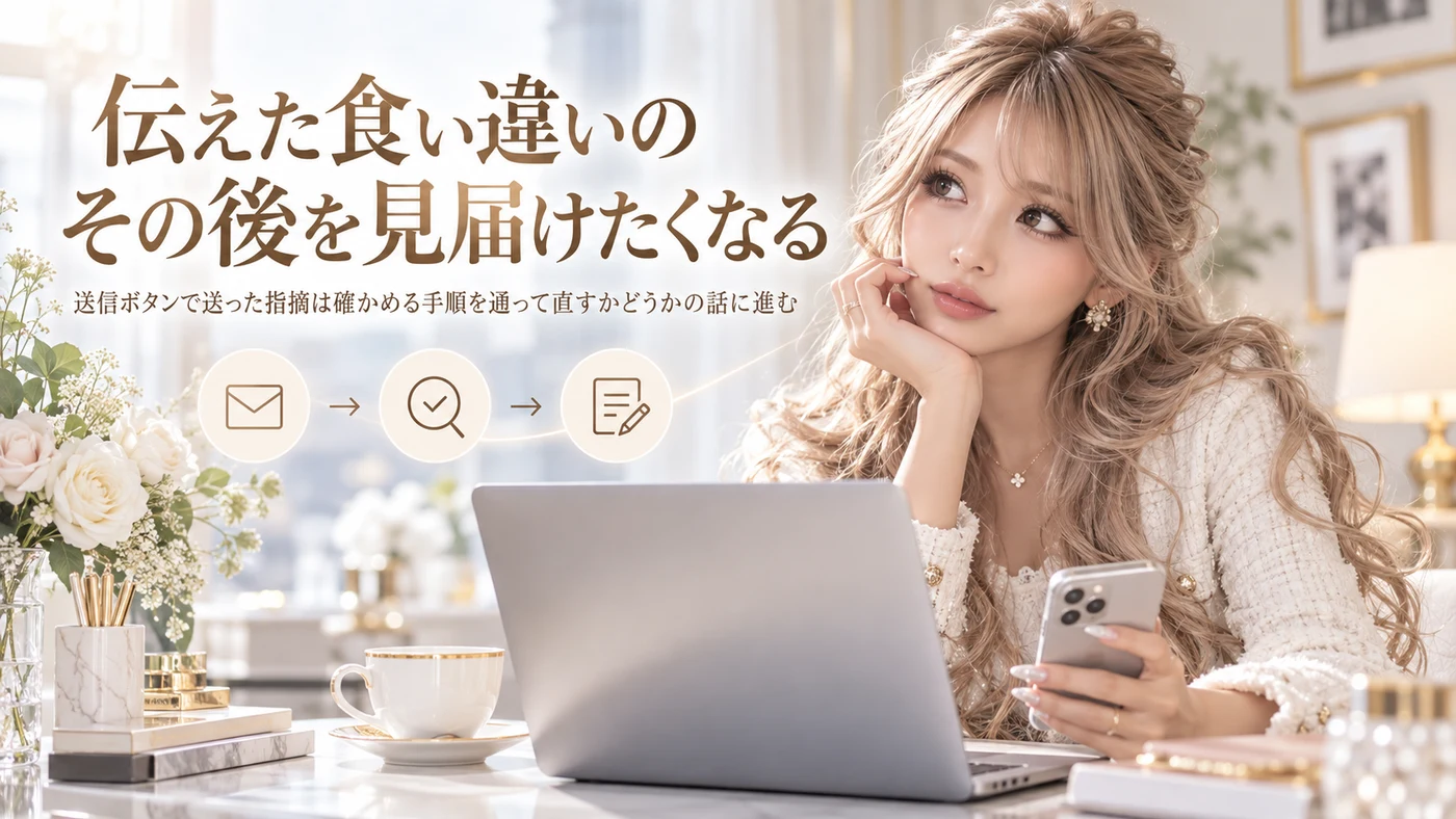 伝えた食い違いのその後を見届けたくなる