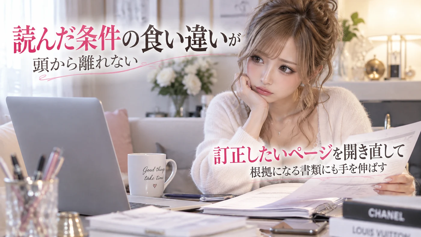 読んだ条件の食い違いが頭から離れない