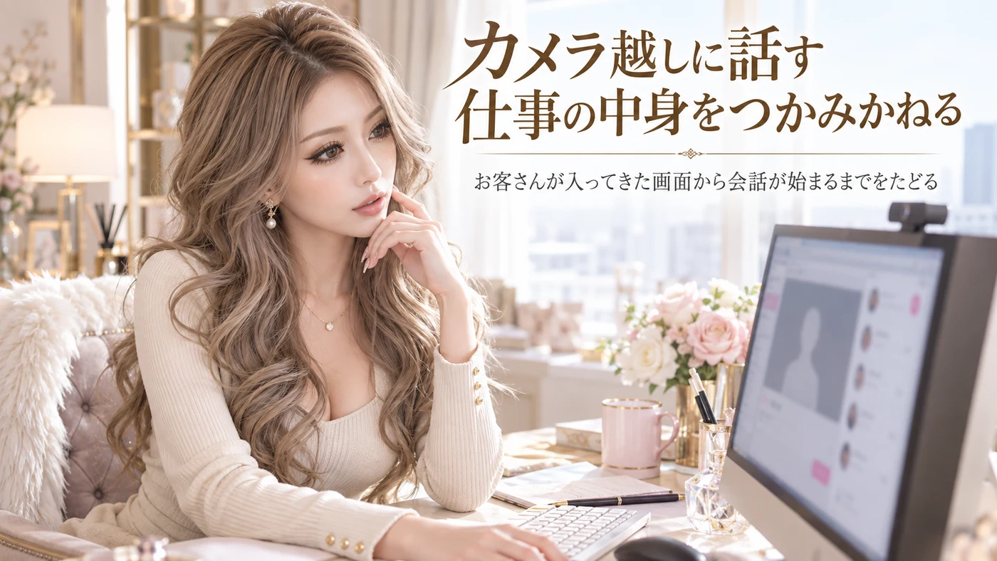 カメラ越しに話す仕事の中身をつかみかねる
