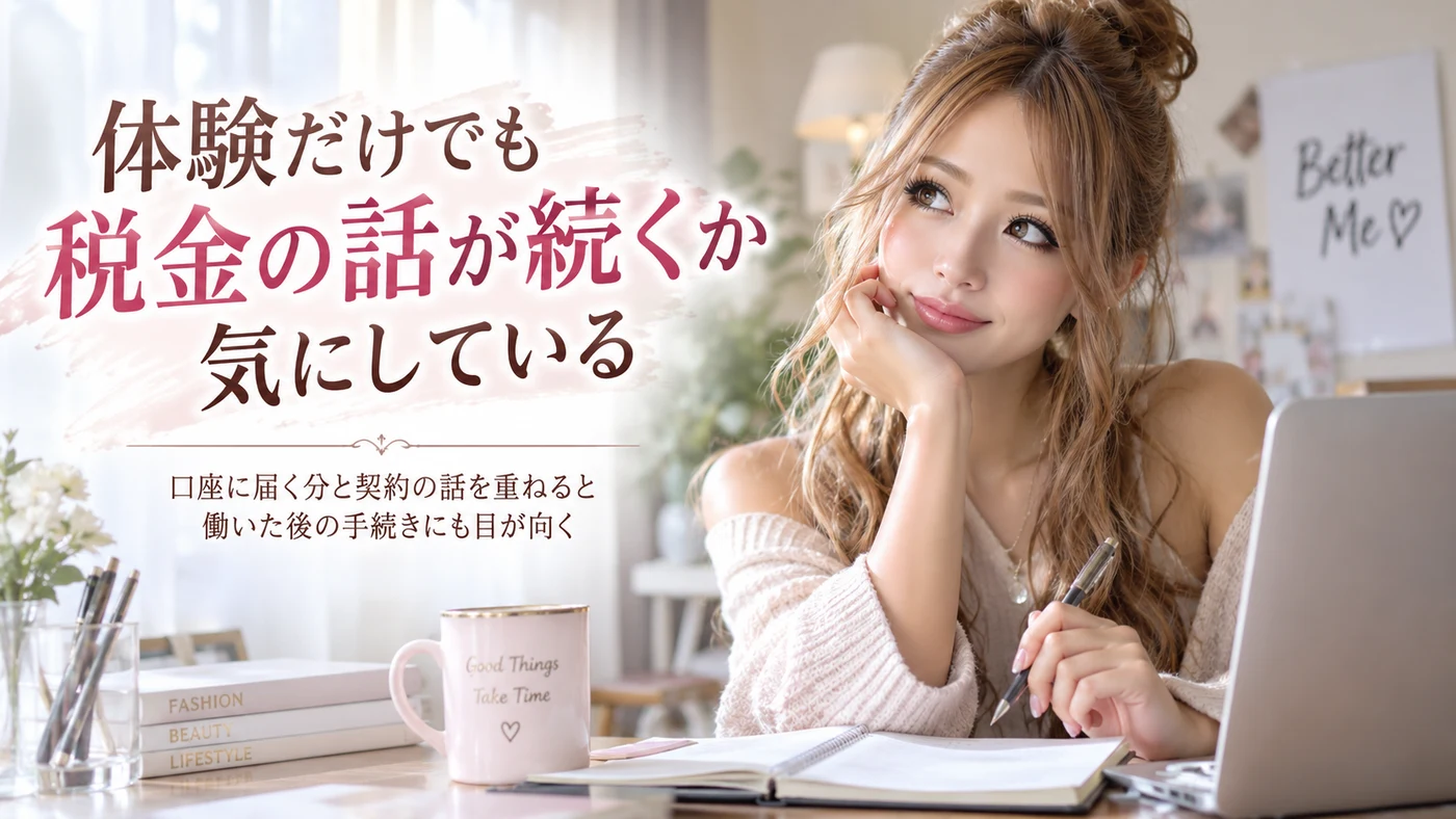 確定申告・体験入店のイメージ画像