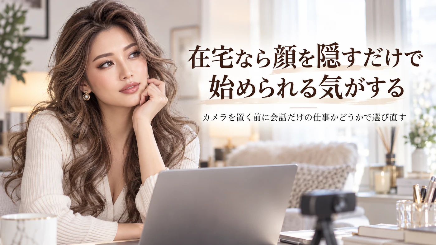 顔出しなし・在宅のイメージ画像
