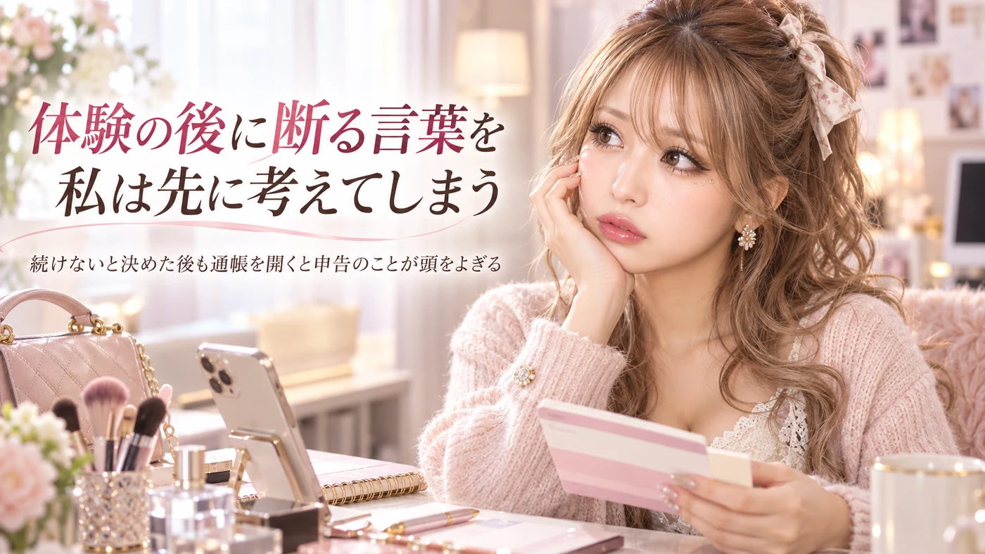 確定申告・体験入店のイメージ画像